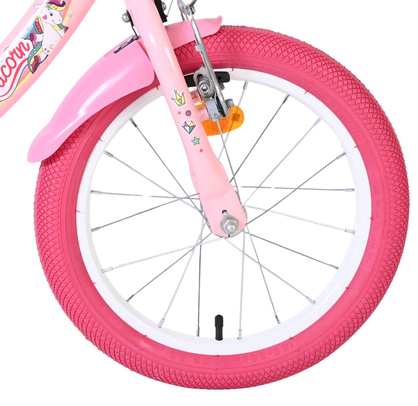 Volare unicorn kinderfiets - meisjes - 16 inch - roze