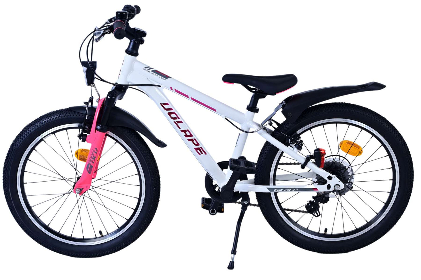 Volare XC Race Bicicleta para niños de 20 pulgadas Rosa blanco de 7 velocidades