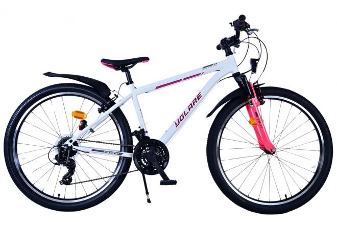 Vlatarare XC Race Children's Bicycle's Bicycle 26 pollici 21 velocità rosa bianco