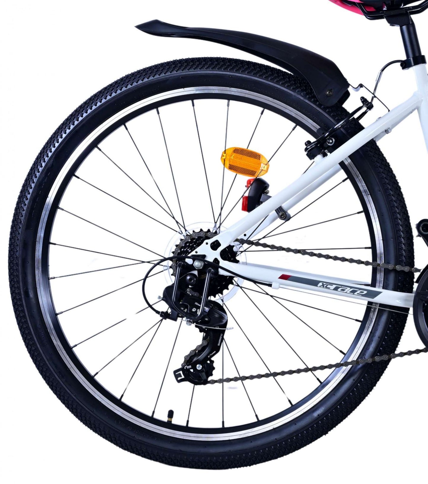 Vlatarare XC Race Children's Bicycle's Bicycle 26 pollici 21 velocità rosa bianco