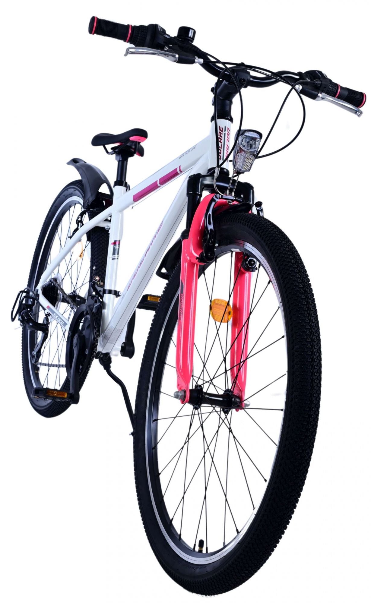 Vlatarare XC Race Children's Bicycle's Bicycle 26 pollici 21 velocità rosa bianco