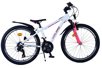 Volare XC Race Bike para niños de 24 pulgadas 21 Velocidad de rosa blanco
