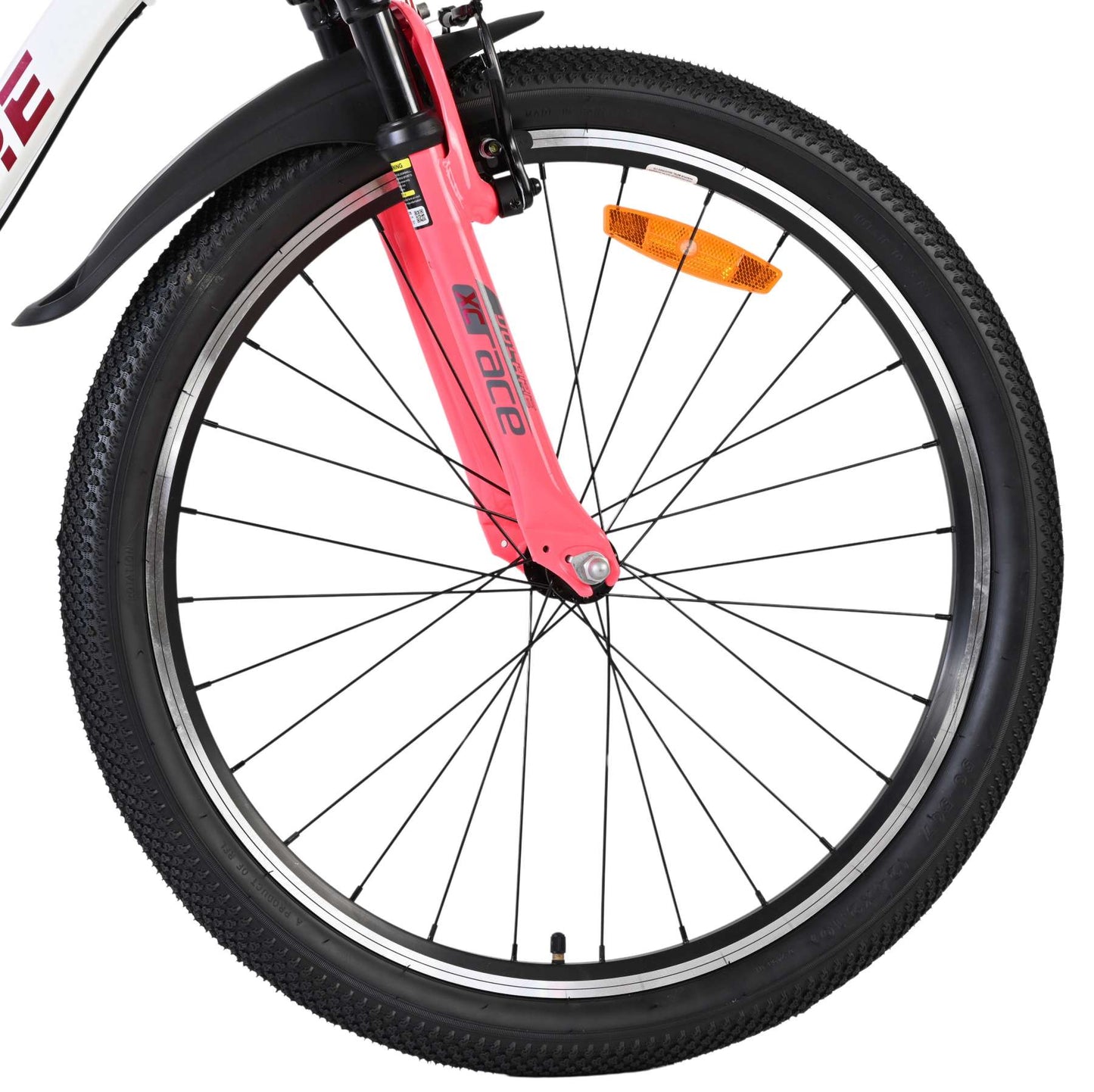 Bicicletta per bambini Volare xc race - 24 pollici - nexus 3 - bianco rosa