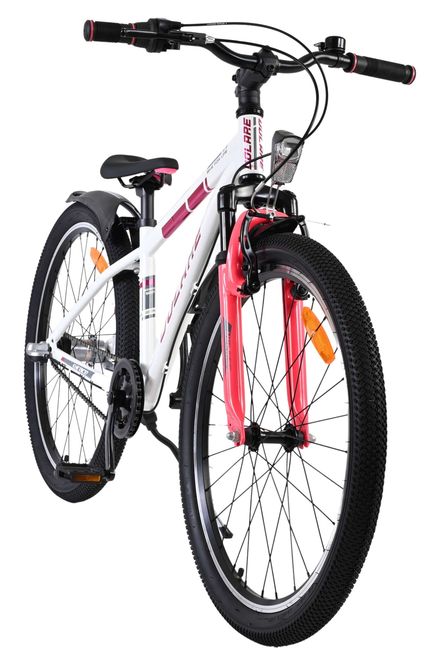 Bicicletta per bambini Volare xc race - 24 pollici - nexus 3 - bianco rosa