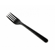 Forchetta riutilizzabile nera pp 185mm (50 pezzi)