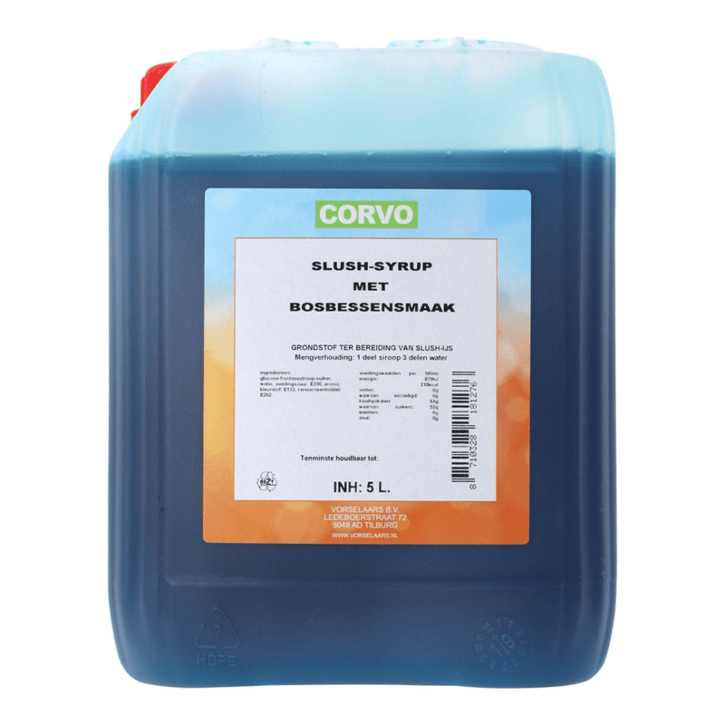 Corvo slush siroop bosbessen (5 liter)
