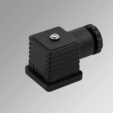 Enchufe de chapa transparente 30mm LED 24v con diodo extintor