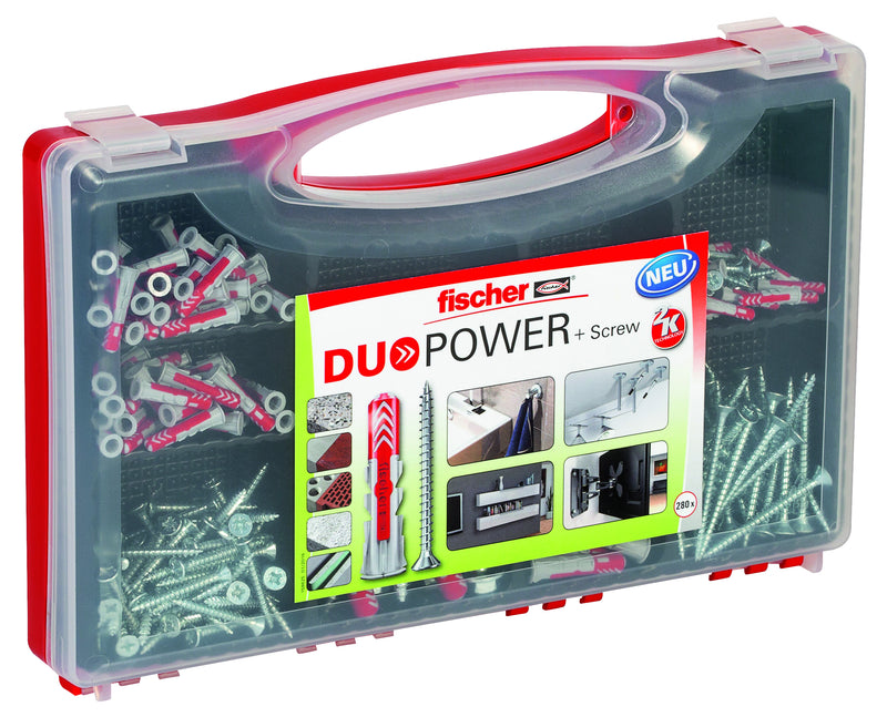 Fischer red-box duopower pluggen met schroef - 536091 - 1 stuk(s) - 536091