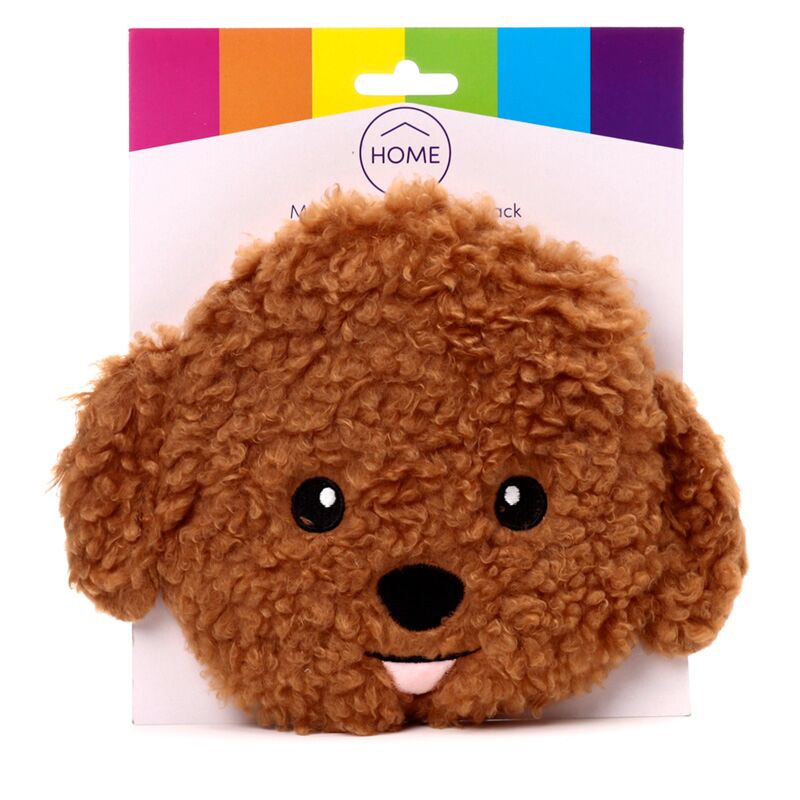 Cavapoo Head de perro Microondas Papelada de lavanda Wheat