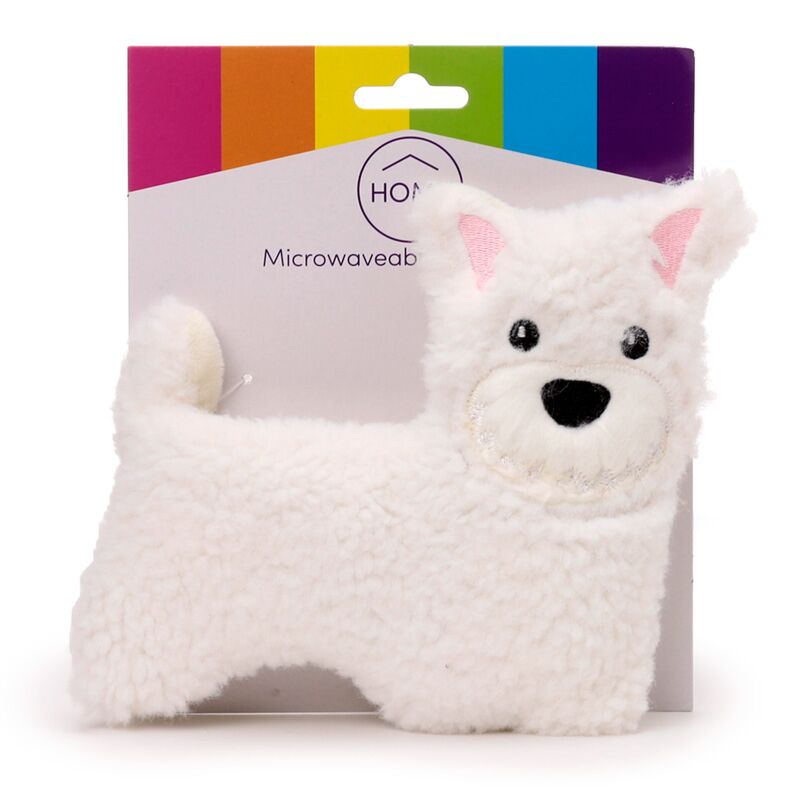 Westie Dog magnetron Heatpack Wheat de lavanda