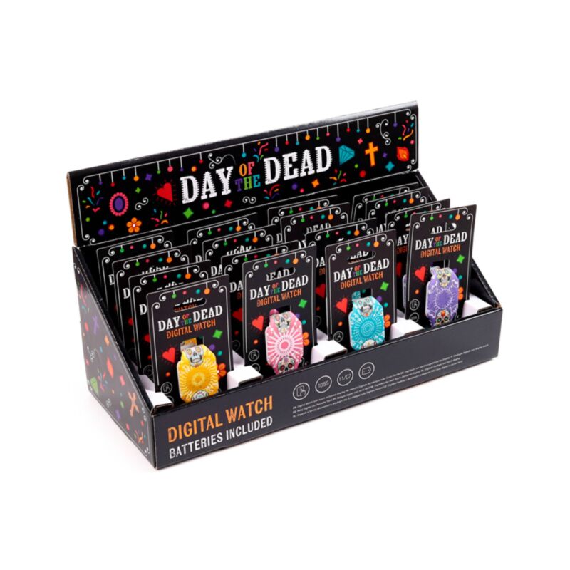 Slide de los Muertos Digital Silicone Watch