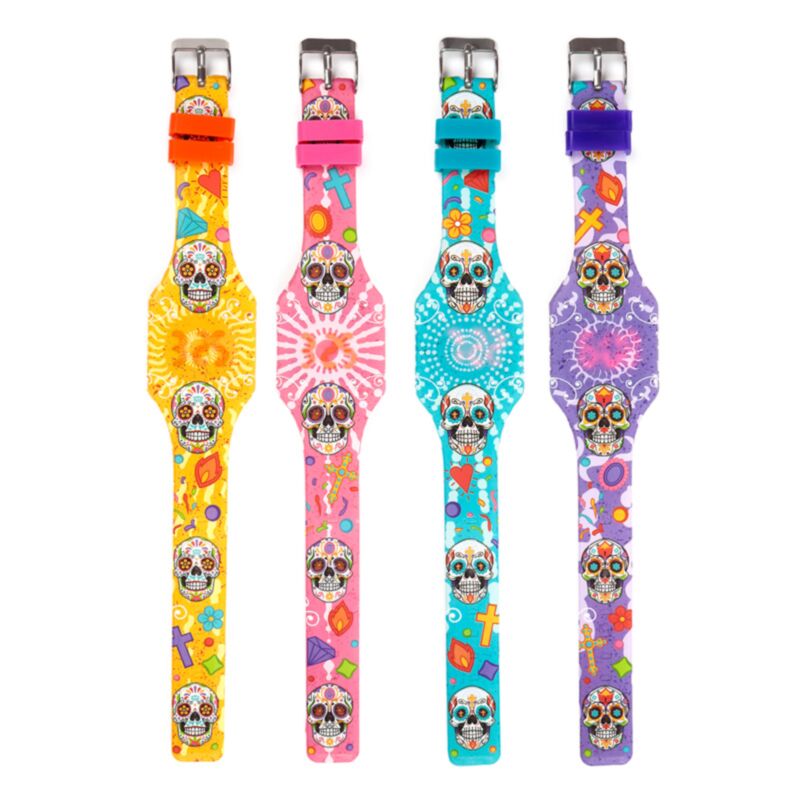 Slide de los Muertos Digital Silicone Watch