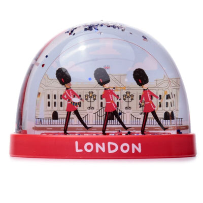 Londres Souvenir Royal Wachter en Desfile Medio Glitter Snow Bol