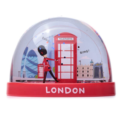 Londres Souvenir Red Phone Cell Royal Wachter Snow Bol M