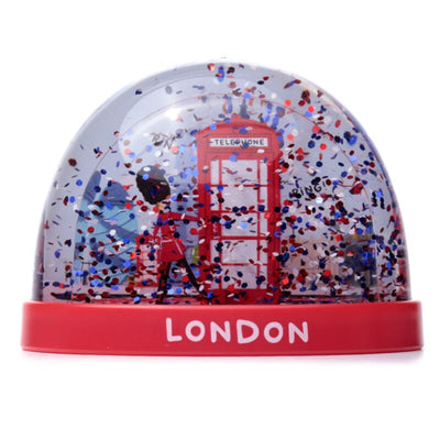 Londres Souvenir Red Phone Cell Royal Wachter Snow Bol M