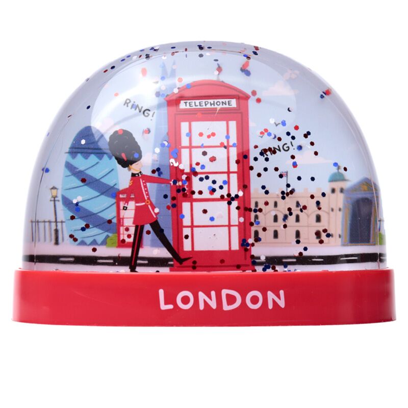 Londres Souvenir Red Phone Cell Royal Wachter Snow Bol L