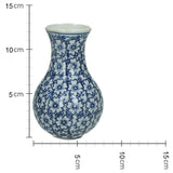 Kersten vase earthenware blue 13x7x7cm - afbeelding 2