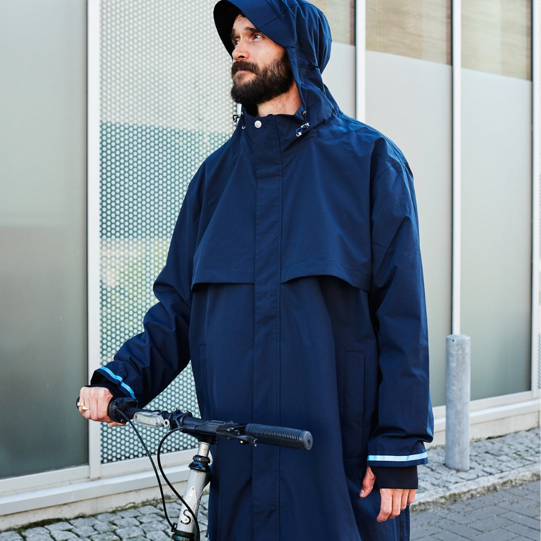 Weathergoods Svezia impermeabile imbris navy l