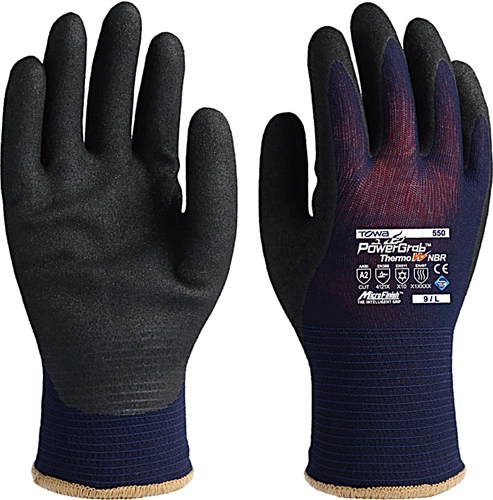 Towa powergrab thermo w guanto da lavoro nbr550 mt9 | 12 pezzi
