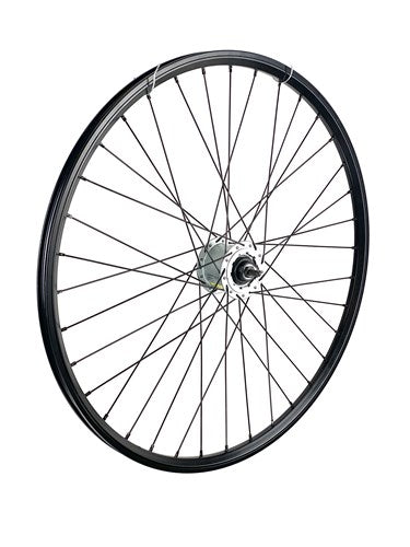 Rueda delantera 28 pulgadas 622 Black Black Spoke Hub -Dynamo RollerBrake