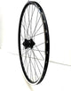 Rueda delantera Shimano 28 pulgadas 622 negra. centro de dinamo de buje de radios negros