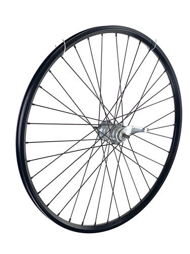 Ruota posteriore 28 pollici 622 Black Black Spoke 3V Freno mozzo