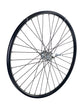 Achterwiel 28 inch 622 zwart zwarte spaak 3v remnaaf