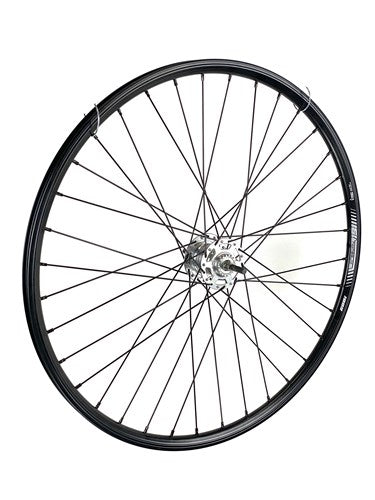 Ruota posteriore 28 pollici 622 Black Black Spoke 3V Rollerbrake