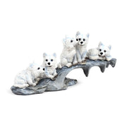 Los cachorros de lobo juegan en el rock - afbeelding 1