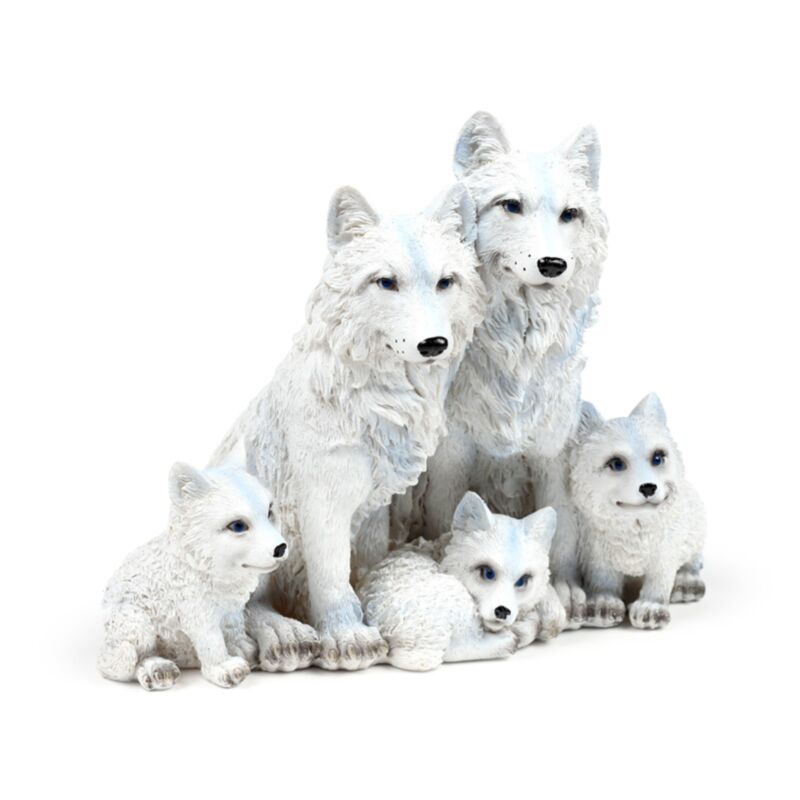 Famiglia dei cuccioli di lupo