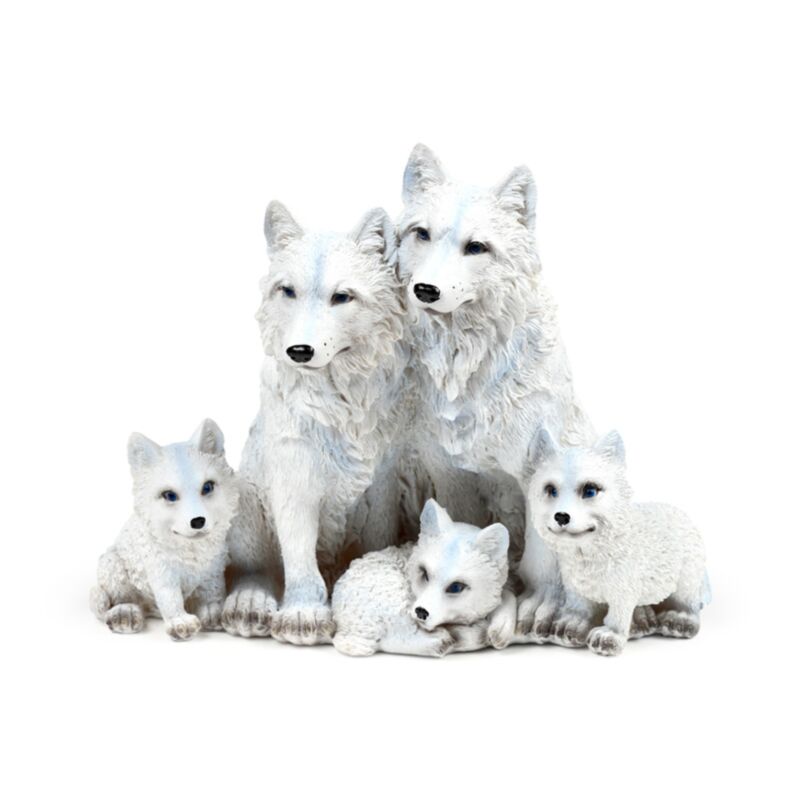 Famiglia dei cuccioli di lupo