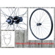 Rueda trasera velox 28 11 V QR Disc de grava híbrida CL 135 mm