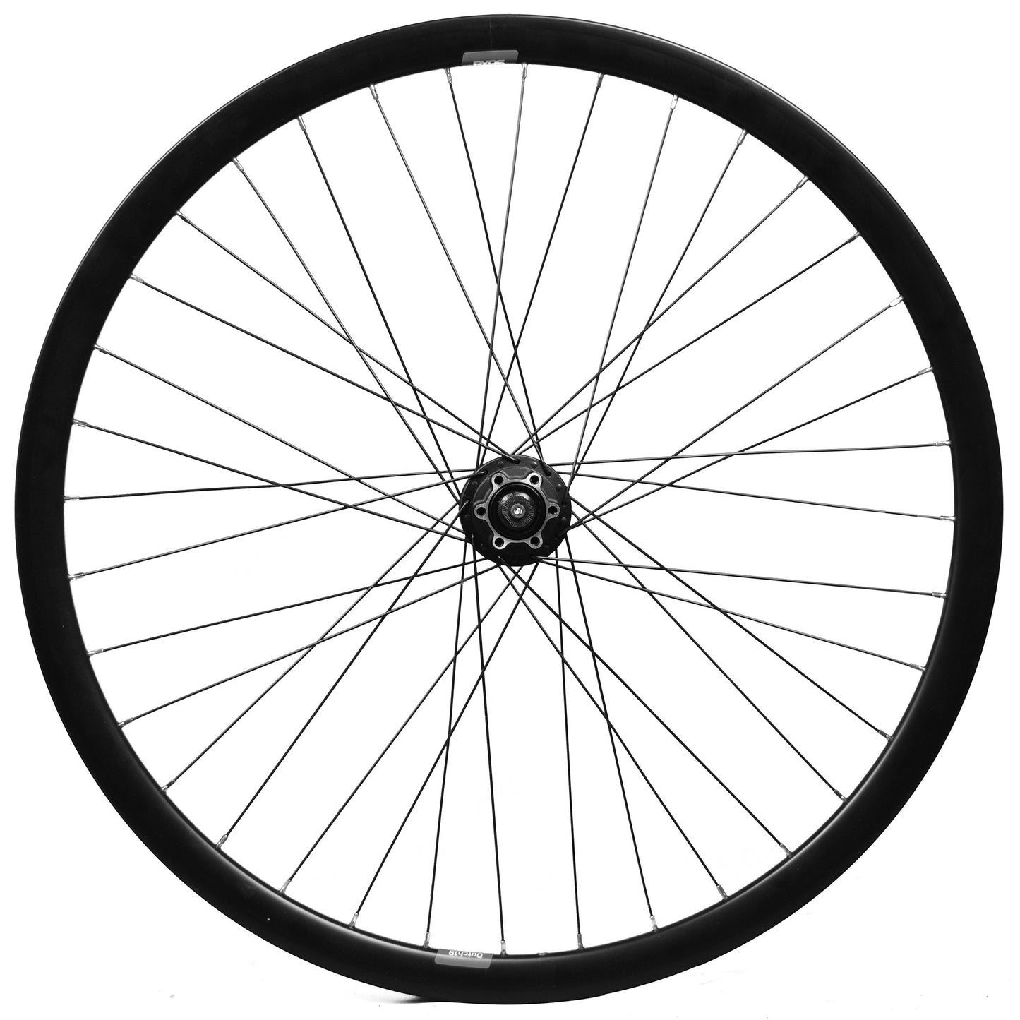 Rueda delantera 28 disco 475 Hub Outdoor Dutch 19 Rim 36G Negro