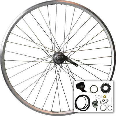 Roland Rueda trasera 28 Nexus 3V RN ZAC 2000 Spokes de acero inoxidable Plata