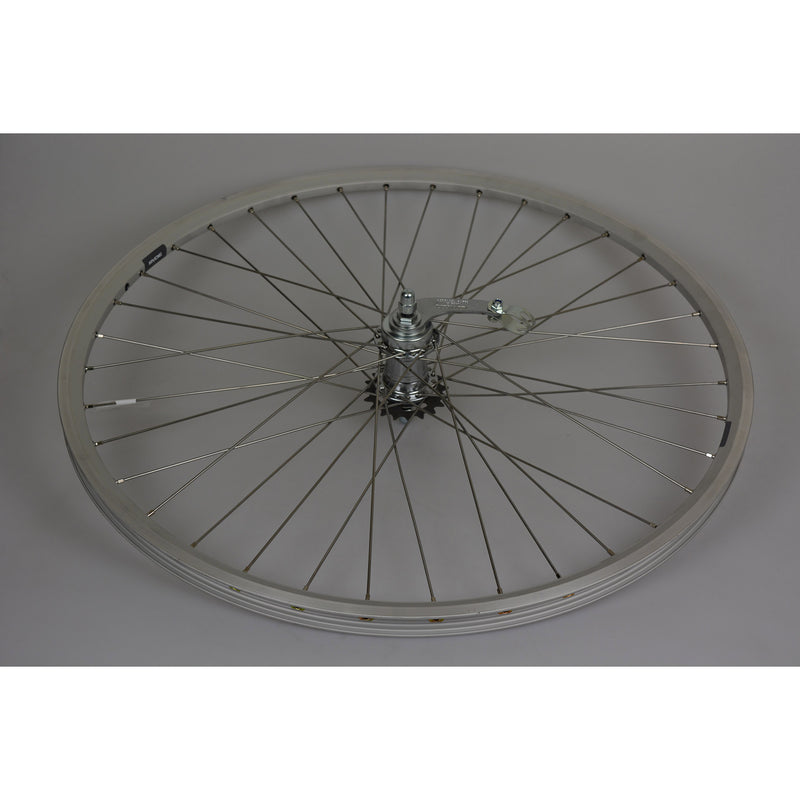 Rueda trasera 28 19-622 ZAC 2000 Silver 36 Spak Inox Remnaaf