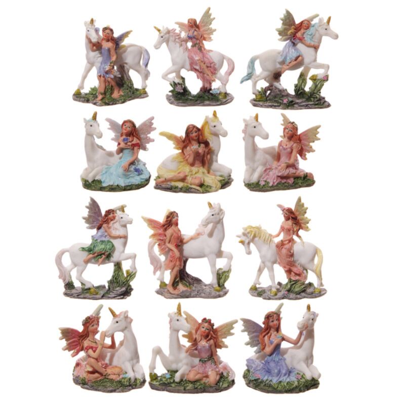 Figuras en miniatura de coleccionista de unicornios de hadas