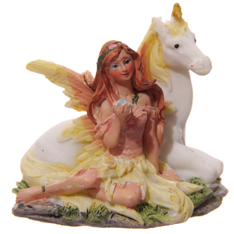 Figuras en miniatura de coleccionista de unicornios de hadas
