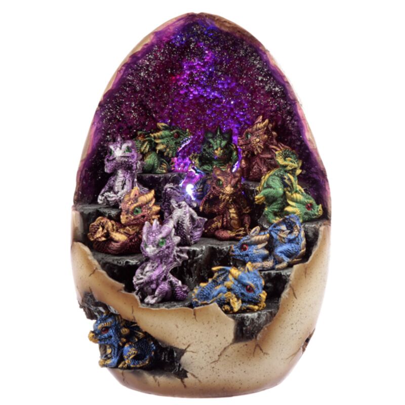 Statue in miniatura di Crystal Baby Dragons