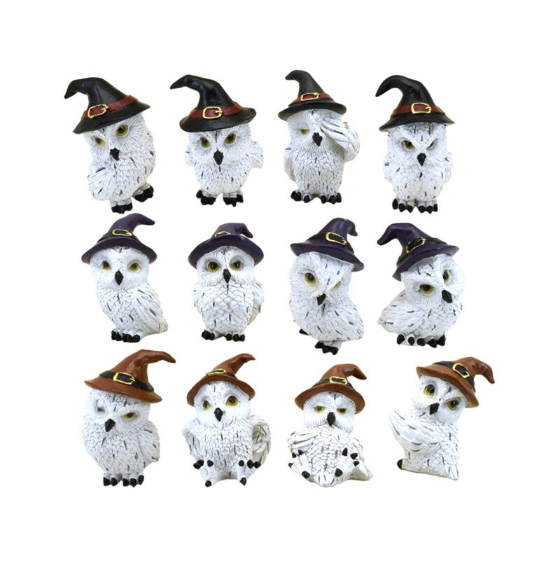 Wise old magical owl miniatuur beeldjes