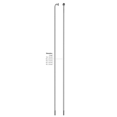 Sapim spaak 13-190 leader rvs zonder nippel (100st)