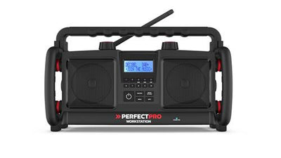 Perfectpro workstation dab+ fm bluetooth usb (oplader speler) oplaadbaar ip65 (nml)