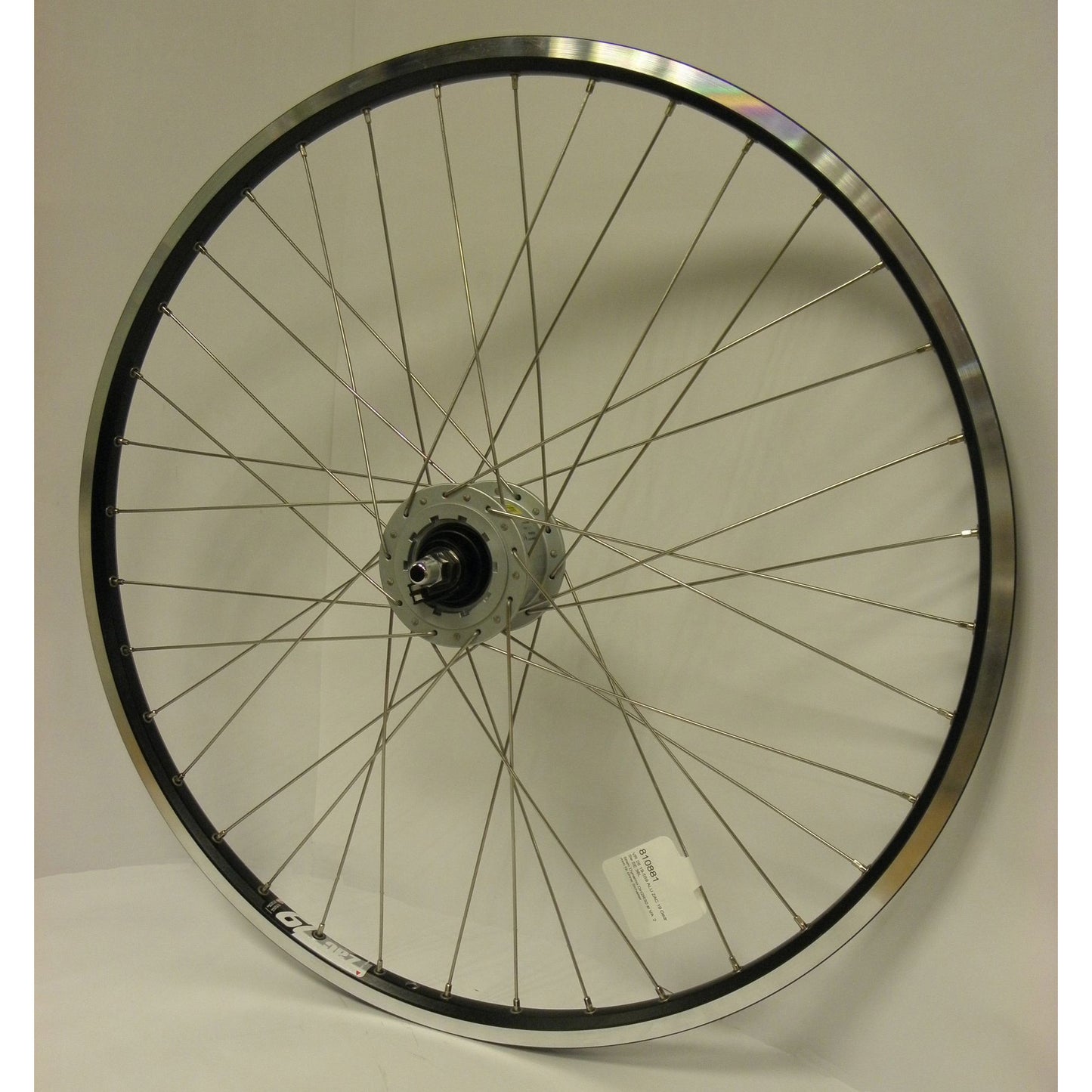 Voorwiel 26-1.75 559 ZAC19 Black Naafdyn. Rollerbrake SP.14 Acciaio inossidabile