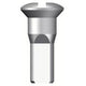 Sapim Spaak Nipple 13G alrededor de 14.5 mm de plata (100)