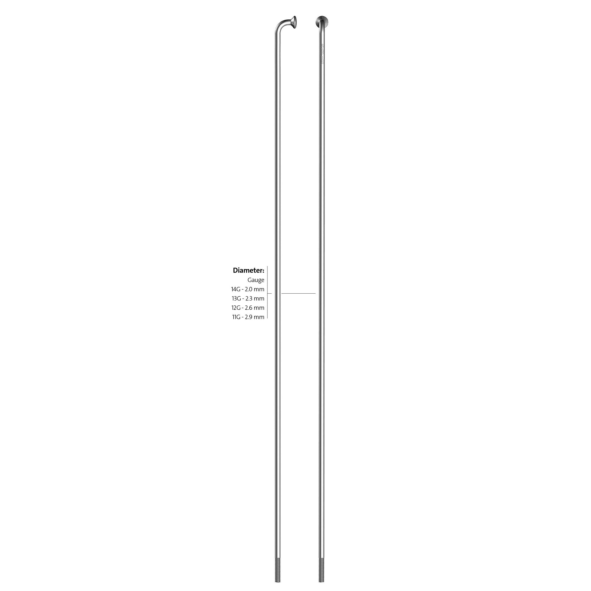 Alpina spaak zink 14-140 zonder nippel zilver (144st)