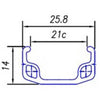 Achterwiel 28-15 8-13 8 alu velg remnaaf RN