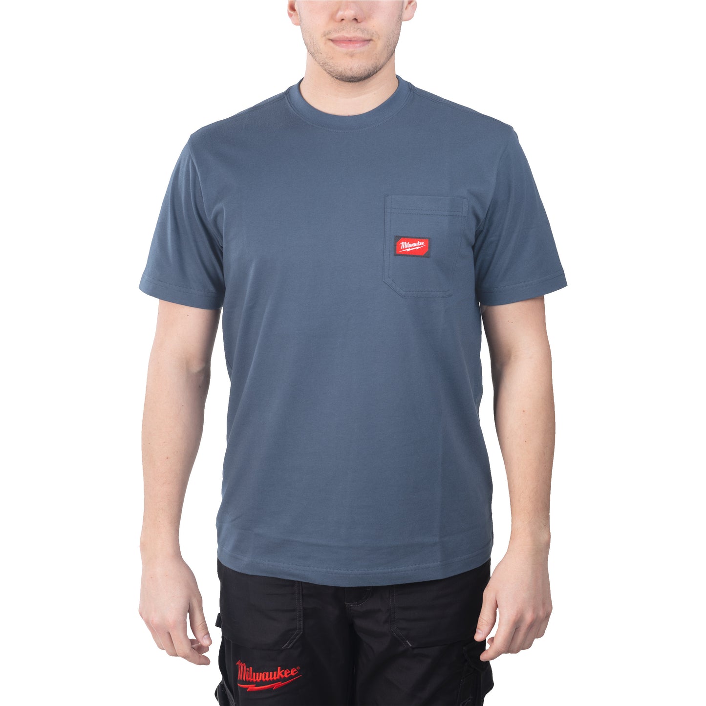Milwaukee wt ss blu xl camiseta trabajo manga corta azul xl - 4932493016