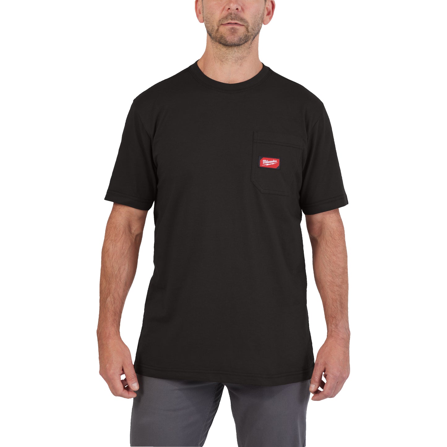 Milwaukee wt ss bl l camiseta trabajo manga corta negro l - 4932493005
