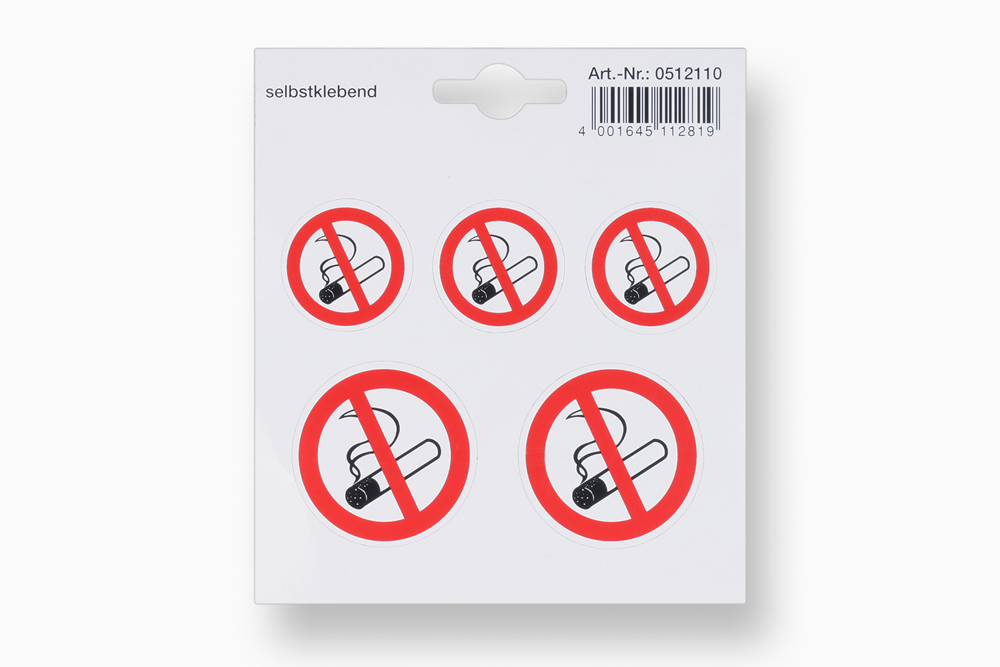 Metafranc sticker 110x110 rookverbod - wu0512110