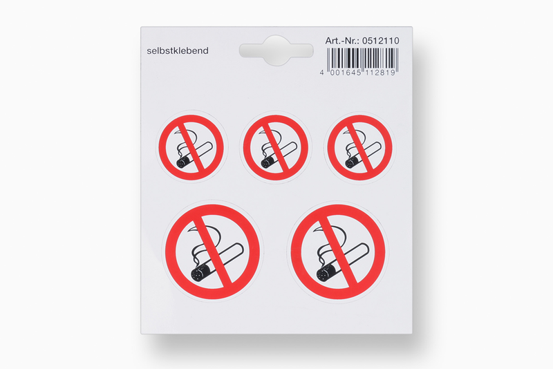 Metafranc sticker 110x110 rookverbod - wu0512110