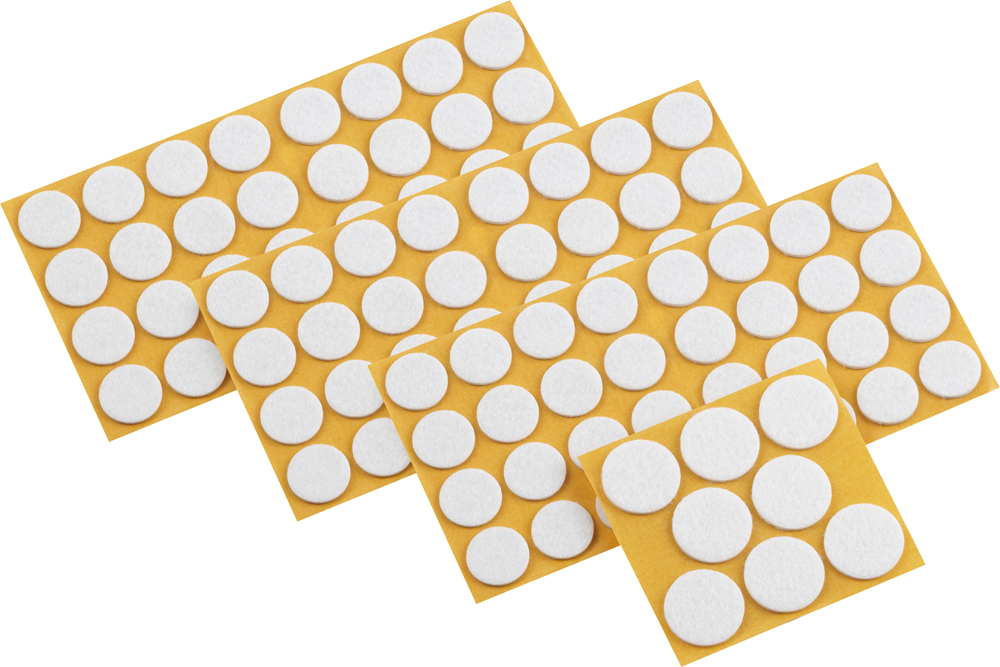 Metafranc surtido almohadillas de fieltro blanco bolsa de 104 piezas - wu0645296